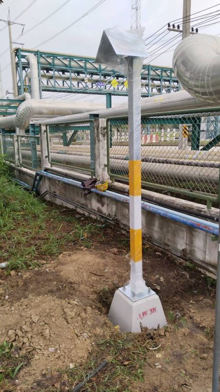 Gas detector installation