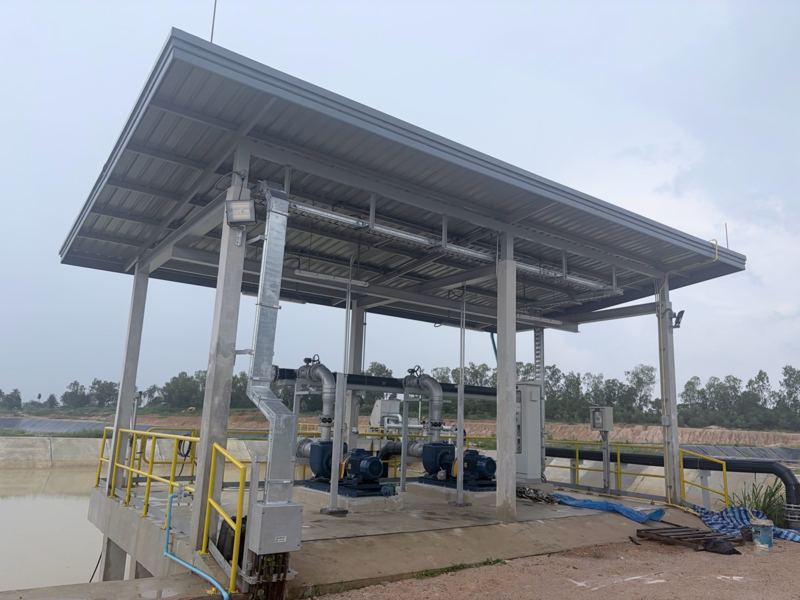 Pump station canopy