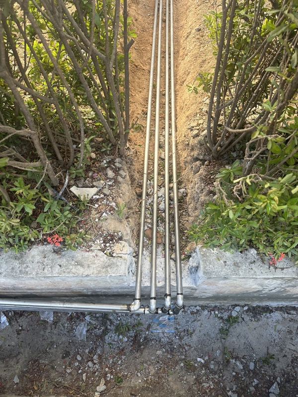 Stainless steel air supply line
